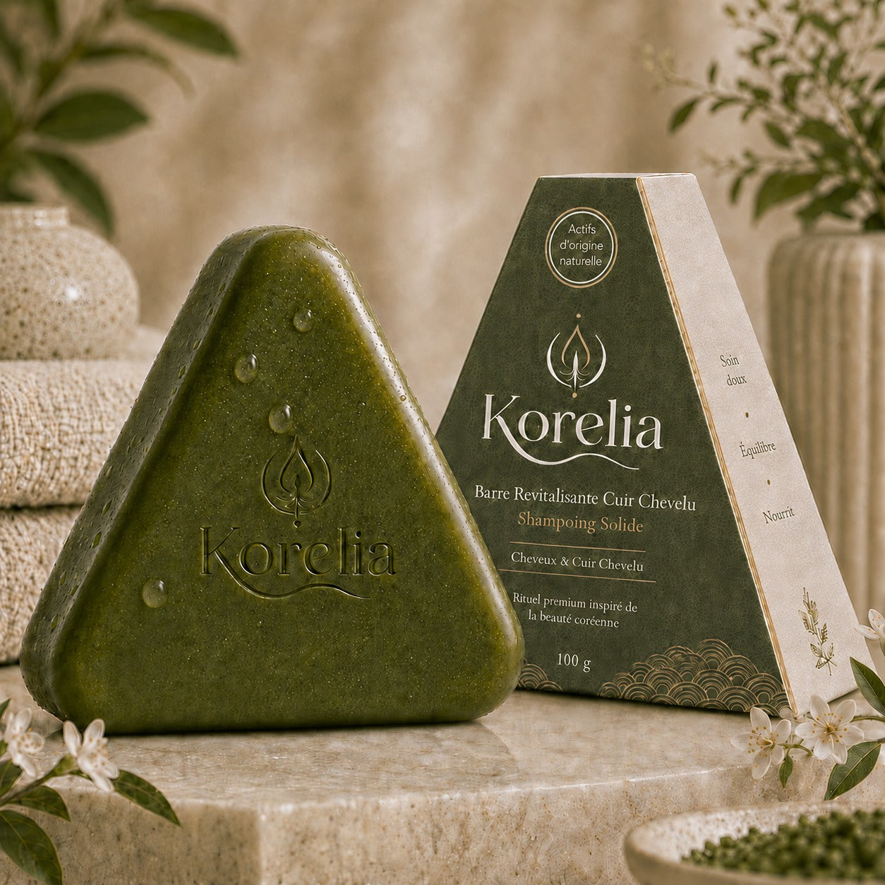 Korelia — Cuir Chevelu Revitalisé, Racines Renforcées & Cheveux Propres, Légers et Visiblement Plus Forts