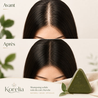 Korelia — Cuir Chevelu Revitalisé, Racines Renforcées & Cheveux Propres, Légers et Visiblement Plus Forts